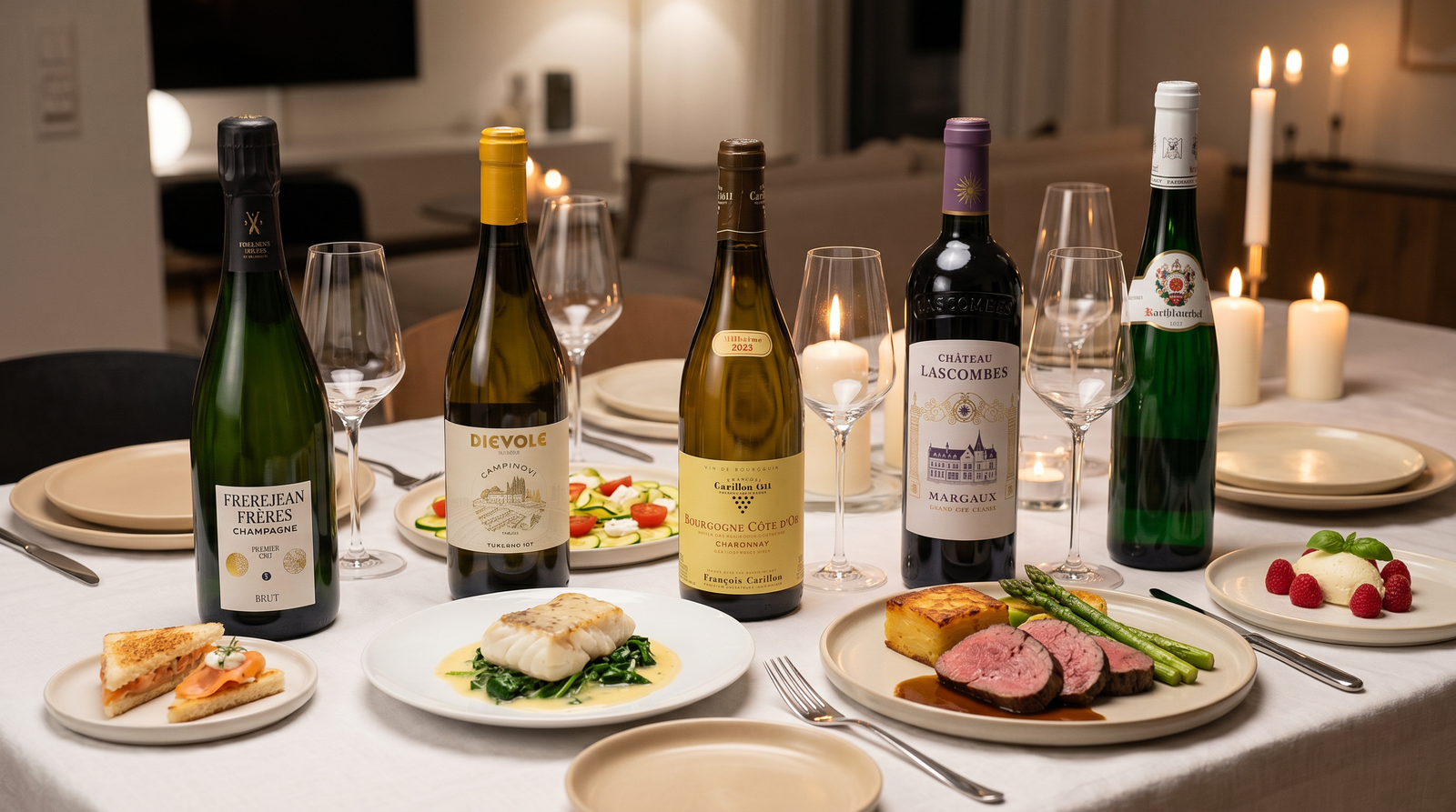 Fine Dining zuhause | Sommelier Menü