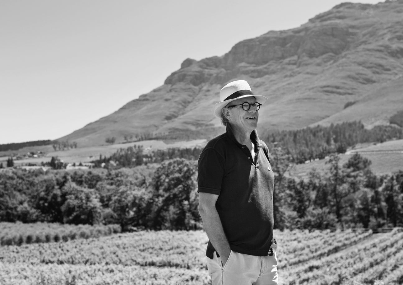Winemakers of Kleinood stands in the vineyards