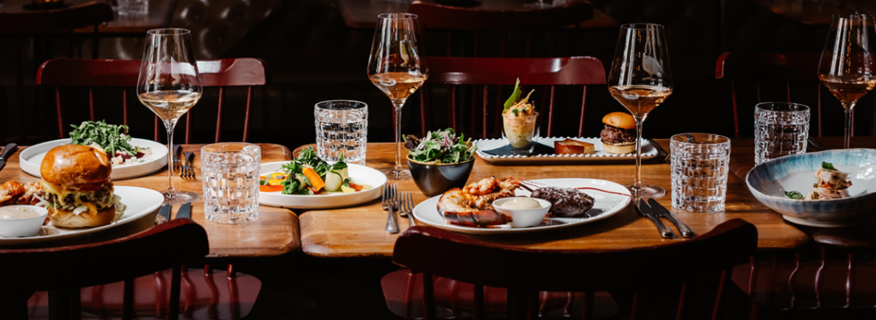 Ausgewählte Weine der "Burger und Lobster Bank"