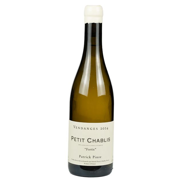 Bottle shot of Patrick Piuze Petit Chablis Fortis 2024