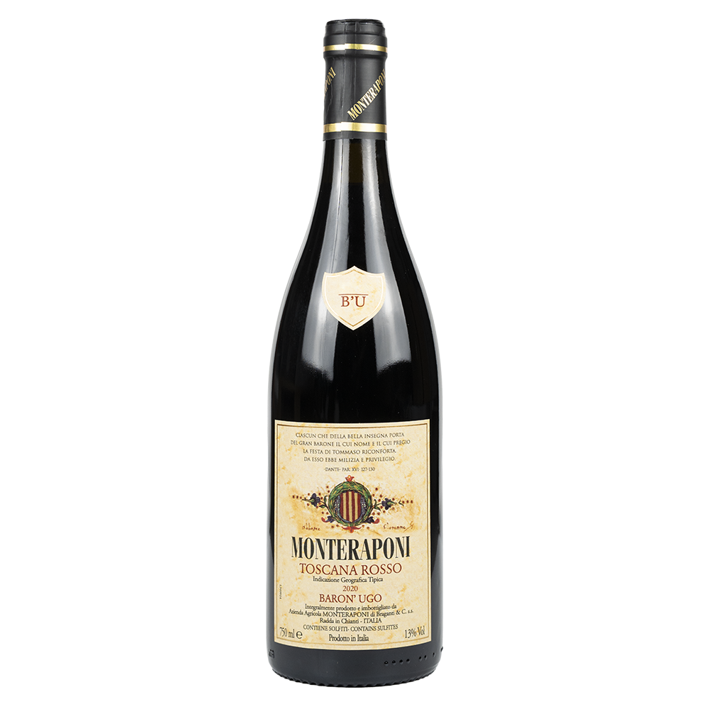 Flaschenfoto des Weins Monteraponi Toscana Rosso "Baron’Ugo" IGT 2020