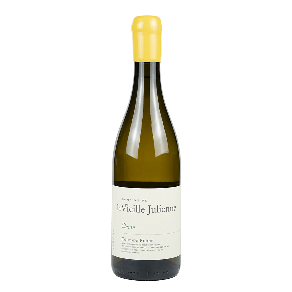 Flaschenfoto des Weins Domaine de la Vieille Julienne Côtes du Rhône blanc "Clavin" 2025