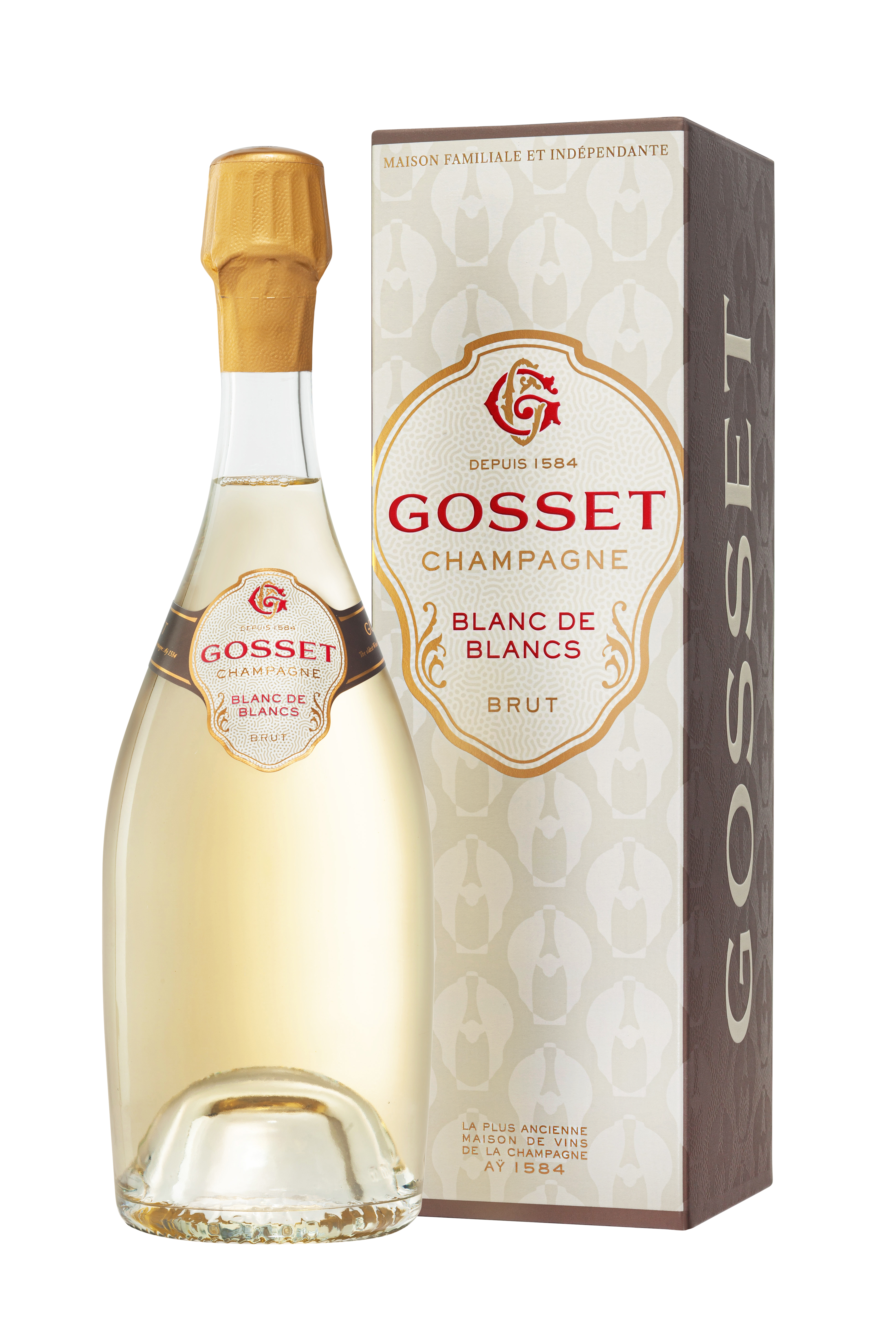 Champagne Gosset Grand Blanc de Blancs in Geschenkverpackung