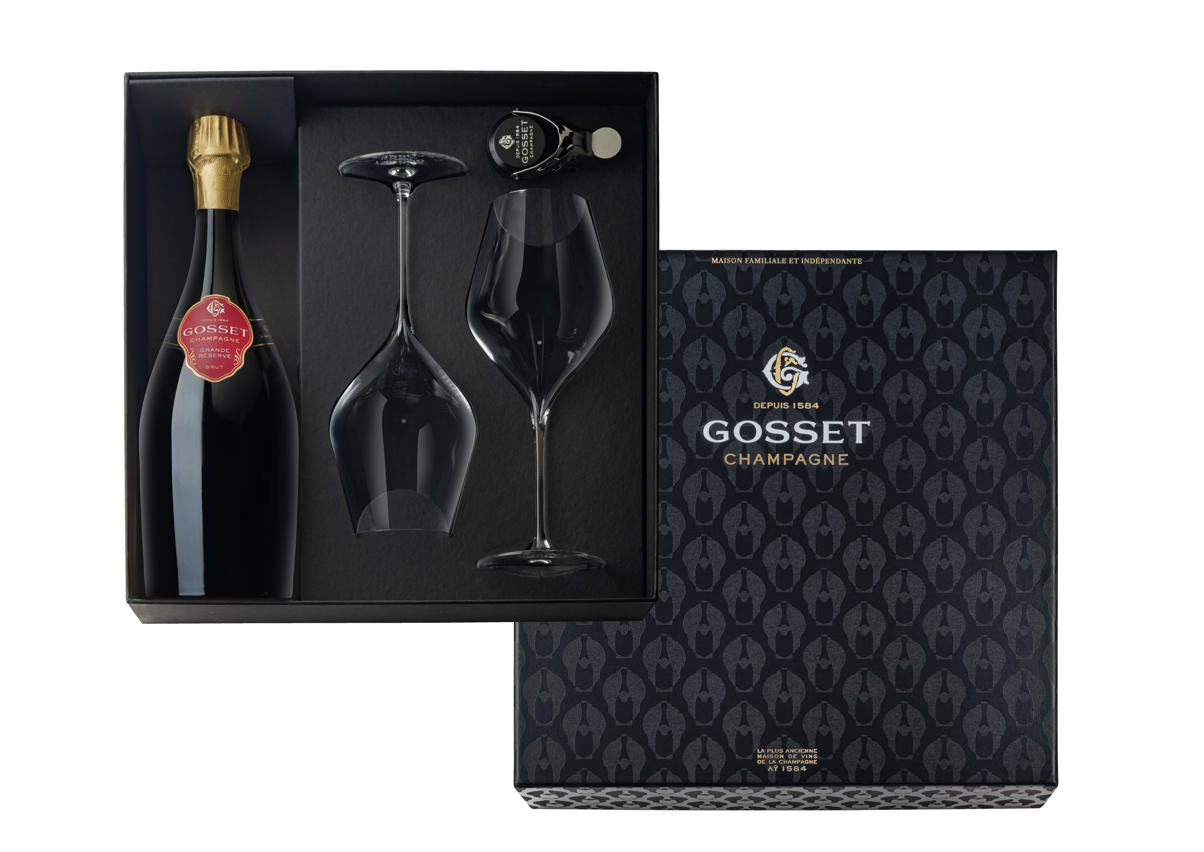 Champagner Maison Gosset Weinachtsduett