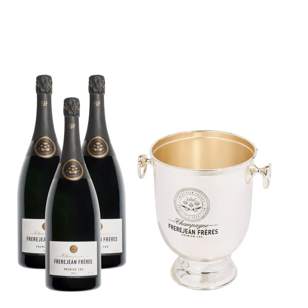 3x Champagne Frerejean Frères Premier Cru Brut + Weinkühler Collectors Wine World GmbH