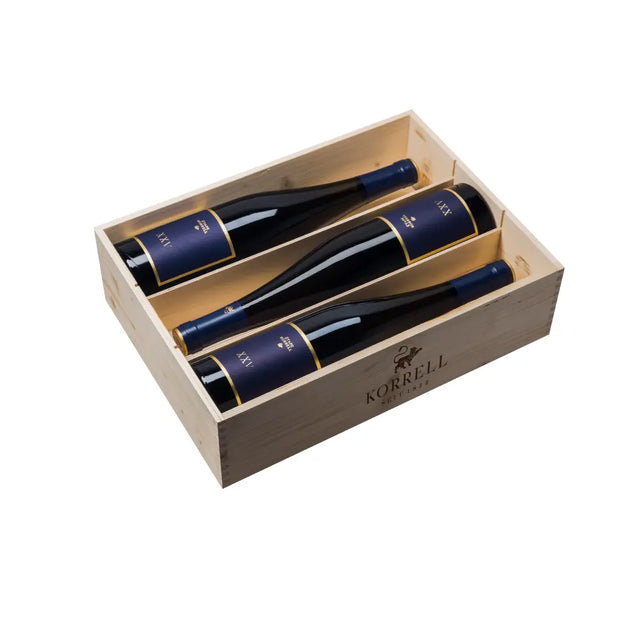 Weingut Korrell Riesling Étape XXV 2020 in der 3er Original-Holzkiste Collectors Wine World GmbH