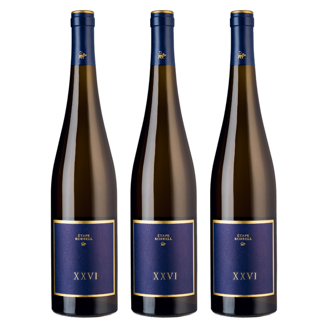 Korrell Étape Riesling 2021 - Kiste mit 3 Flaschen – Produktbild
