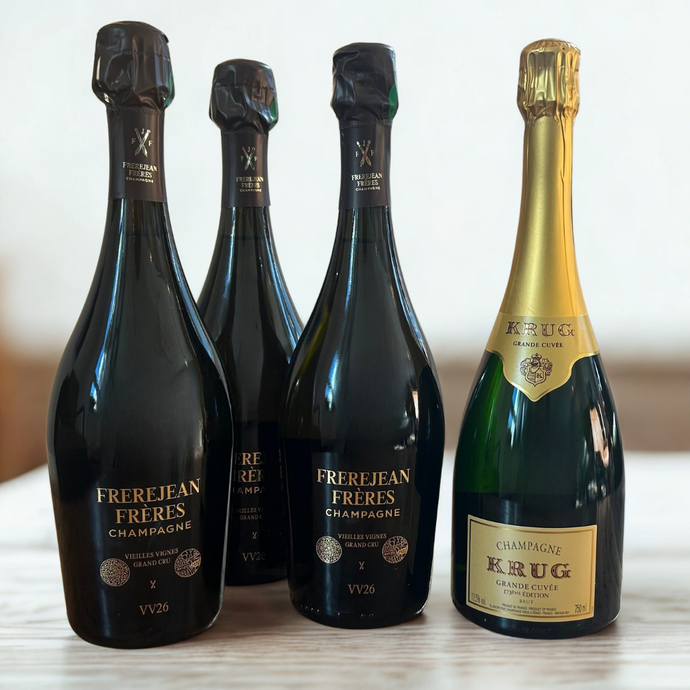 3er Paket Frerejean Frères VV26 inkl. 1 Krug Grande Cuvée