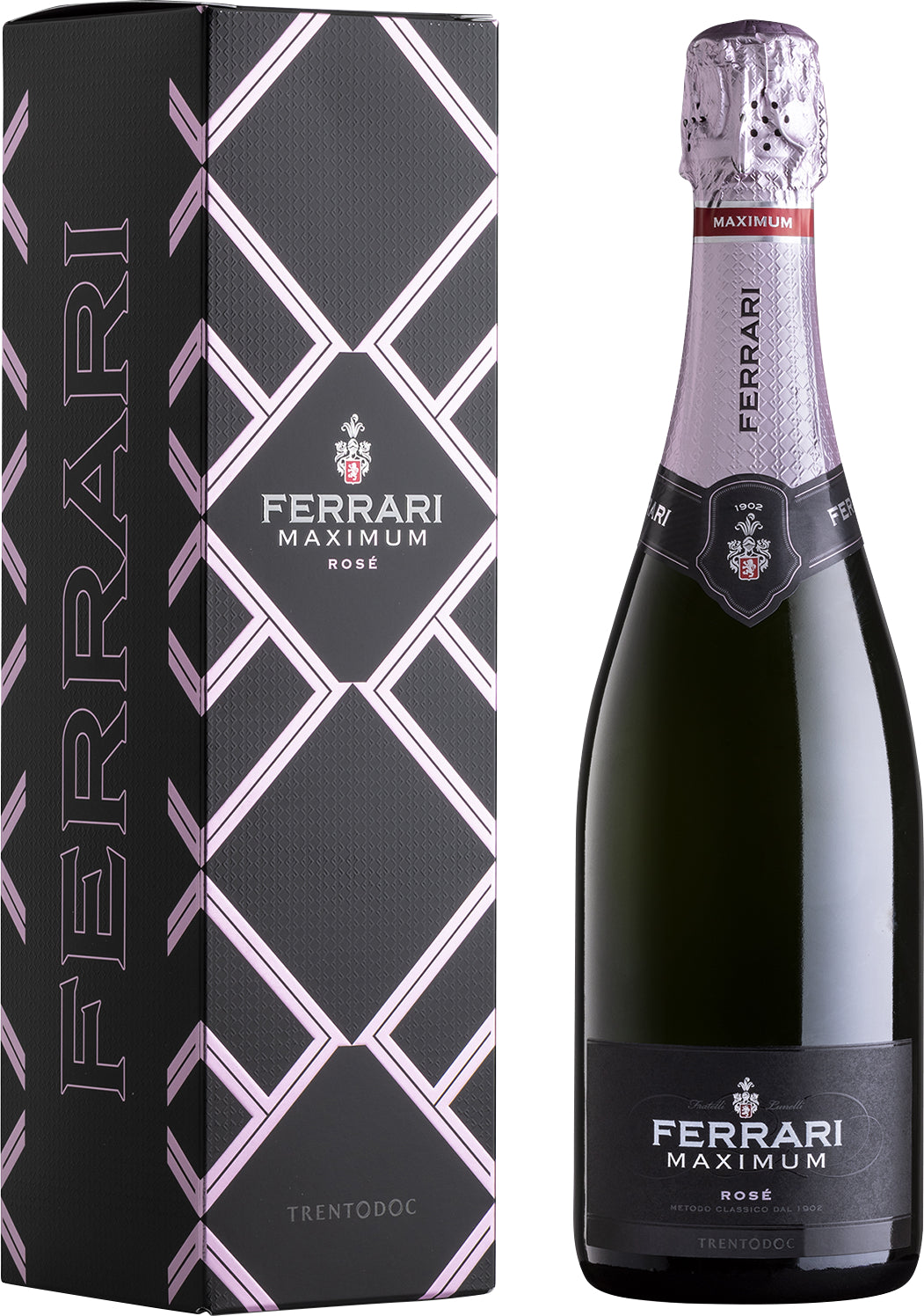 Ferrari Maximum Rosé Metodo Classico in Geschenkverpackung