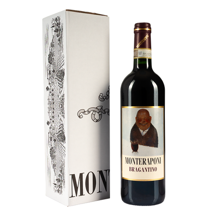 Flaschenfoto des Weins Monteraponi Chianti Classico Gran Selezione “Bragantino” DOCG mit Verpackung