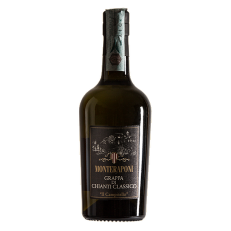 Flaschenfoto des Grappas Monteraponi Grappa di vinacce della vigna il Campitello