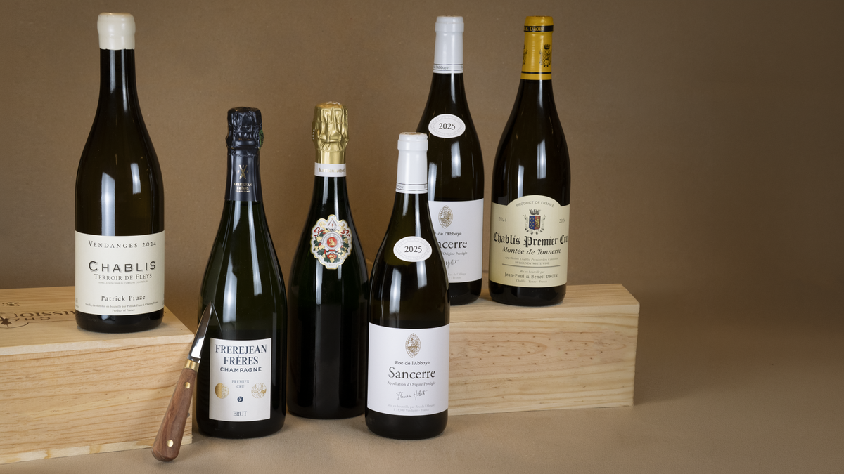 Weinpaket Austernzeit mit Austernmesser