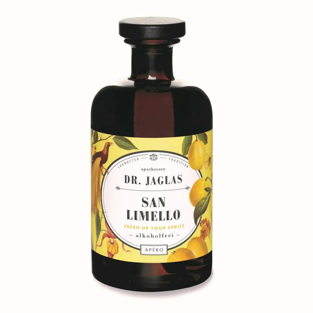 Flaschenfoto des Aperitifs Dr. Jaglas San Limello alkoholfrei 